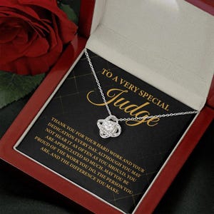 To A Very Special Judge Necklace, Gift For Judge Appreciation, Best Judge Ever Necklace Gift, Judge Birthday Gift Idea, Judge Thank You Gift