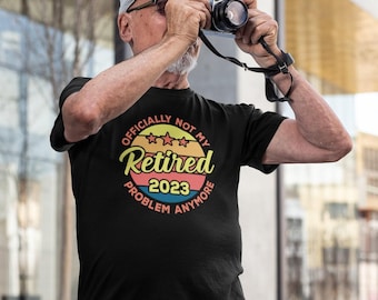 Maglietta per pensionati 2023, Magliette per pensionati, Regalo per pensionati, Maglietta per festa di pensionamento, Regalo per pensionati, Maglietta divertente per pensionati, Regalo per festa di pensionamento