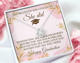 She Believed She Could So She Did Necklace, Women Empowerment, Gift For Graduation, Accomplishment Women Retirement, Feminist Necklace