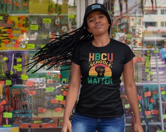 Camiseta "Las escuelas importan" de las HBCU, camiseta de universidad negra histórica, camiseta de exalumno universitario negro, camiseta de "Afrodescendientes guapos y educados", camiseta del Mes de la Historia Negra