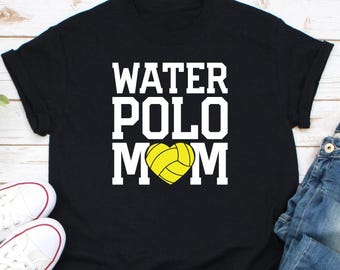 Camiseta de mãe de polo aquático, camiseta para dia de jogo de polo aquático, camiseta de jogador de polo aquático, camiseta de treinador de polo aquático, camiseta de goleira para mãe, presente para jogador de polo aquático