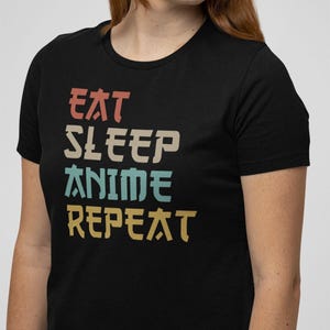 Eat Sleep Anime Repeat Shirt, Cool Anime Shirt, Gift for Anime Lover, Anime Fan Gift, Anime Otaku Shirt, Cadeau Pour Le Fan Danime Shirt