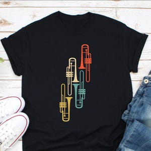 Vintage Trumpet Shirt, Trumpet Gift, Trumpet Band Shirt, Trumpet Lover Shirt, Marching Band Shirt, Musician Shirt, Trumpet Player Shirt
