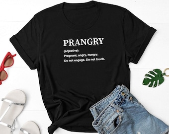Chemise définition Prangry, chemise de grossesse drôle, faire-part de grossesse, chemise future maman, cadeau de grossesse, chemise bébé, chemise nouvelle maman