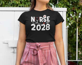 Nurse Est 2028 Shirt, Registered Nurse Shirt, Future Nurse Shirt, Nursing School Shirt, Nurse Week, Nurse Life Shirt, Nursing Graduation Tee