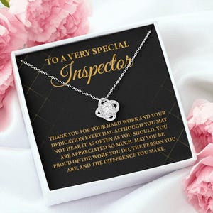 To A Very Special Inspector Necklace, Inspector Wife Gift, Inspector Thank you Gift, Inspector Appreciation Necklace, Gift For Inspector