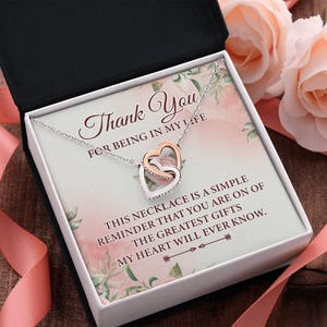 Thank You For Being In My Life Necklace, Gift For Friend, Missing Best Friend, Best Friend Gift, Best Friend Necklace, Friendship Necklace