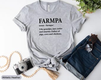Farmpa Shirt, Farmer Shirt, Farming Shirt, Farmer Tractor Shirt, Gift For Farmer, Farm Life Shirt, Agriculture Gifts, Country Life Shirt