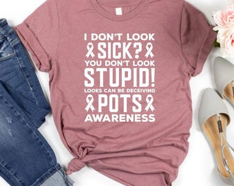 Camiseta para el síndrome de Pots, concientización sobre el síndrome de Pots, camiseta para el síndrome de Pots, síndrome de taquicardia ortostática postural, apoyo para el síndrome de Pots, camiseta de guerrero del síndrome de Pots, camiseta de luchador