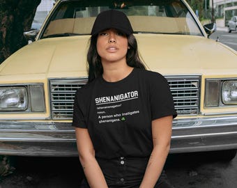 Camiseta Shenanigator Definition, Camiseta do Dia de São Patrício, Camiseta da Festa do Dia de São Patrício, Camiseta Irlandesa Shenanigans, Presente de Trevo de Duende da Sorte