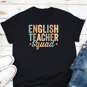 Englischlehrer Squad Shirt, lustiges Englischlehrer Geschenk, ESL Lehrer Shirt, ESL Lehrer Geschenk, Englischlehrer Shirt, Grammatik Lehrer Shirt