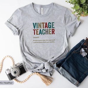 Vintage Teacher Shirt, Teaching Shirt, Teacher&#39;s Day Shirt, Teacher Life Shirt, Teacher Job Shirt Teacher Appreciation Shirt, Teacher Shirt