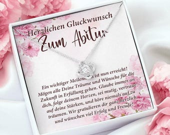 Abitur Love Knot Necklace, 14k White Gold Over Stainless Steel
