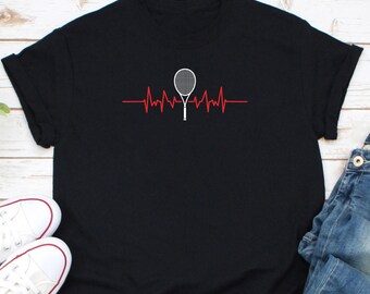 Camiseta de latido de tenis, camiseta de jugador de tenis, camiseta de aficionado al tenis, regalo de entrenador de tenis, camiseta de amor por el tenis, regalo para amante del tenis, capitán de tenis