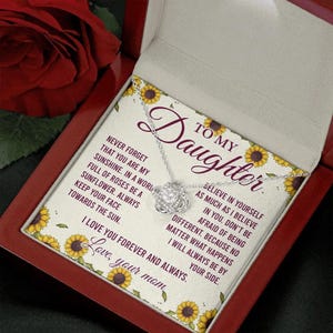 To My Daughter Necklace, Daughter Birthday Necklace, Daughter Graduation Gift, For Daughter From Dad, Grown Up Daughter, Daughter Present