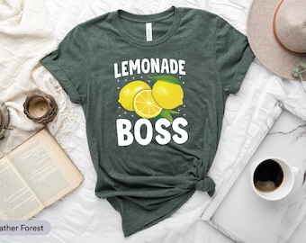 Lemonade Boss Shirt, Lemon Flavored Drink Shirt, Gift For Lemon Lover, Sweetened Lemon Beverage, Lemonade Business Shirt, Citrus Limon Shirt