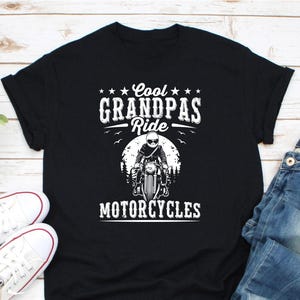 Cool Grandpas Ride Motorcycles Shirt, Biker Grandpa Shirt, Gift For Grandpa, Grandpa Motorcycle Shirt, Biker Lover Shirt, Grandpa Birthday