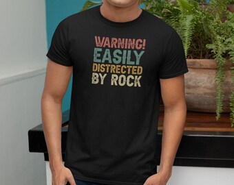 Warning Easily Distracted by Rocks Shirt, Geology Shirt, Geology Gifts, Geologist Student Shirt, Geology Student Gifts, Geology Teacher Gift