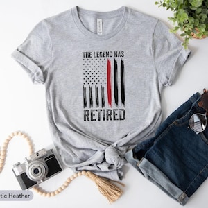 The Legend Has Retired Shirt, Fire Department Shirt, Gift For Fireman, Gift For Firefighter Dad, Fire Service Shirt, Firefighting shirt