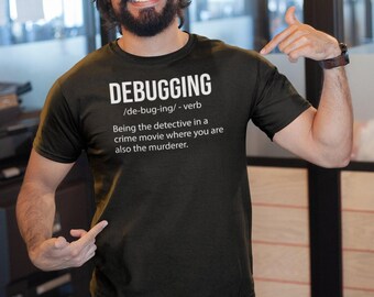 Debugging Definition Shirt, Bug Coding Shirt, Computer Programmer Shirt, Design Programming Shirt, Computer Science Shirt, Computer Geek Tee