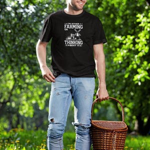 Chemise Je suis agriculteur ou j'y pense, Chemise de fermier, Cadeau fermier, Chemise fermier, Cadeau pour fermier, Chemise pour fermier, Cadeau fermier