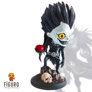 Ryuk Fan Art Figur - Handbemalte Death Note inspirierte Shinigami Statue - 3D Gedrucktes Anime Sammlerstück