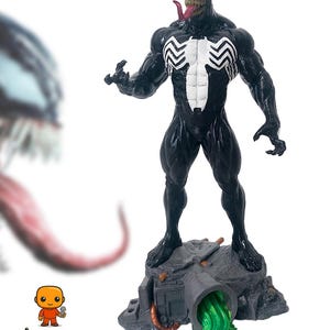 Venom Fan Art Statue – 3D Printed Collectible Figure – Painted / Unpainted Option