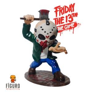 Jason Voorhees Mini Statue – Hand Painted Horror Figure – 10 cm Collectible
