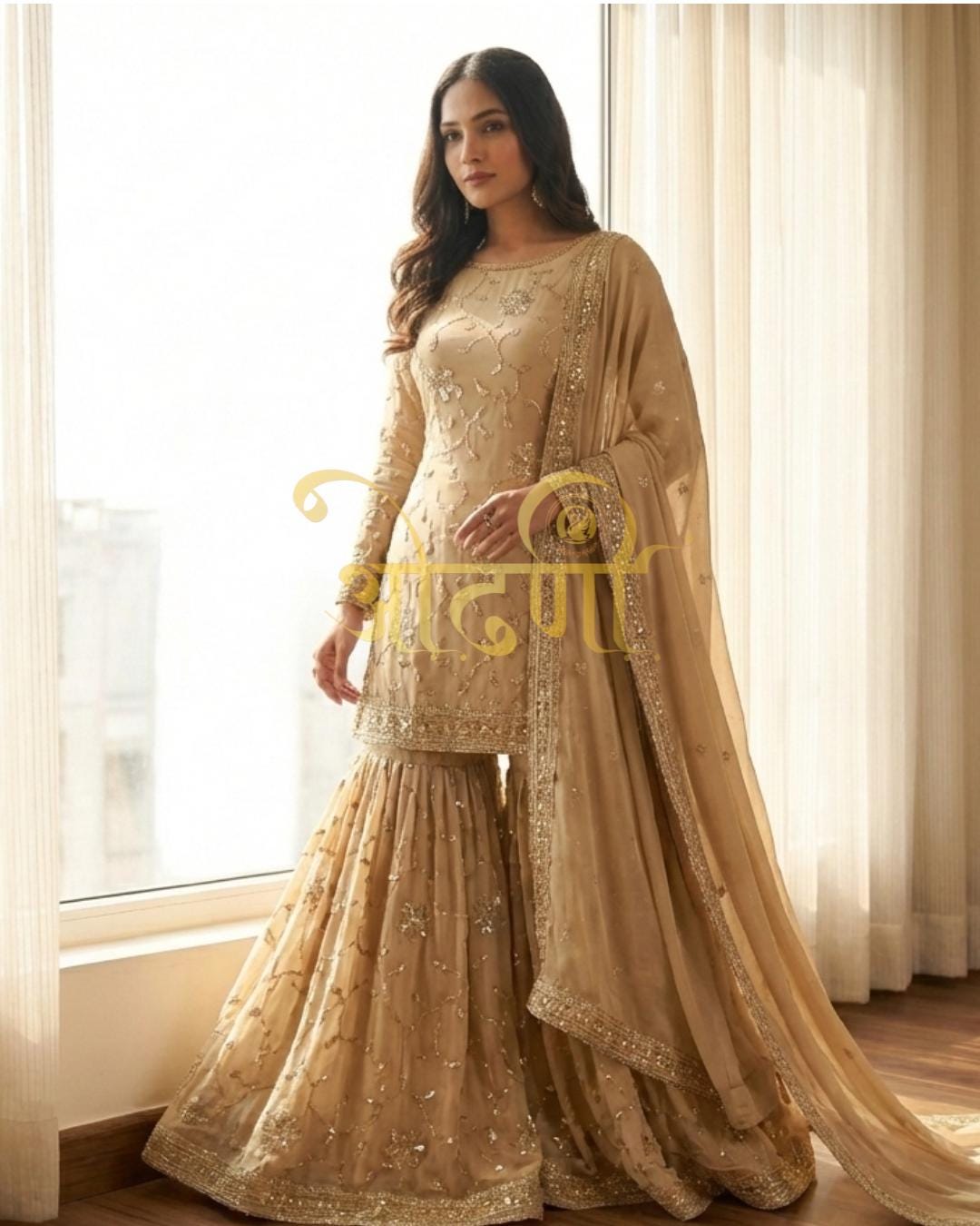 Gold Punjabi Suit - Etsy Australia