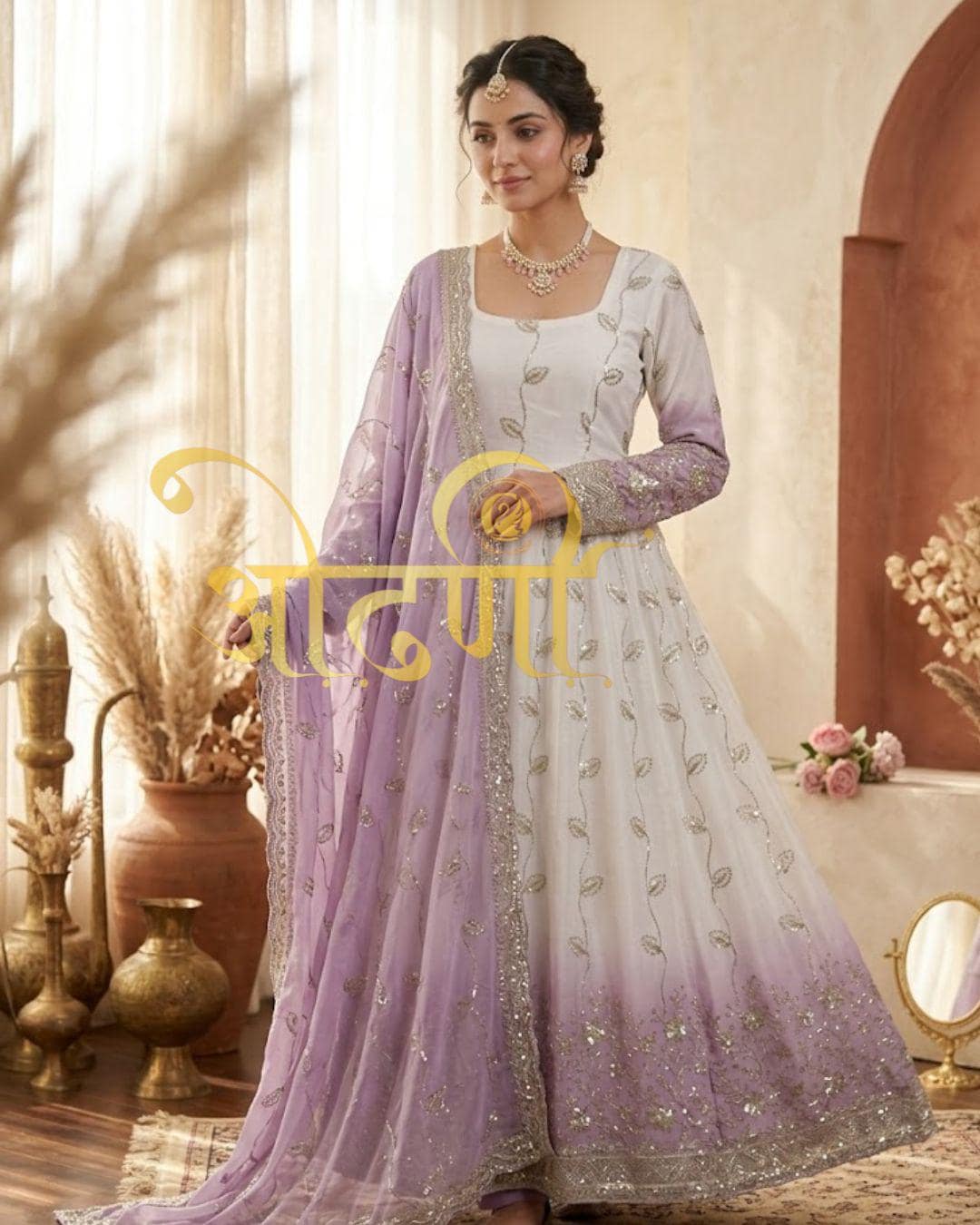 Embroidered Anarkali Dress - Etsy