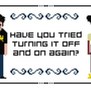 IT Crowd - Roy and Moss - PDF Cross-stitch pattern - Instant Download!