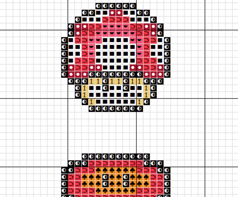 Super Mario Items PDF Cross-stitch pattern Instant Download image 3