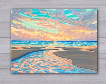 Long Beach, Tofino, West coast print, Giclee, canvas print, canadian artist