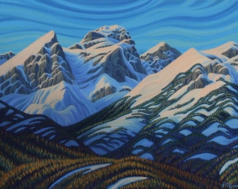 Autumn Sisters, Giclee on Canvas, ready to hang