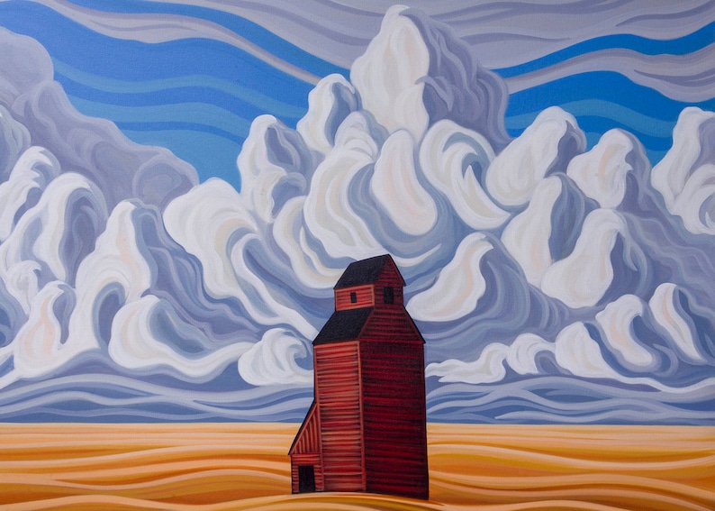 Prairie Wind 5x7 Canadian Artist Print Etsy