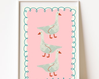 Arte infantil con patos