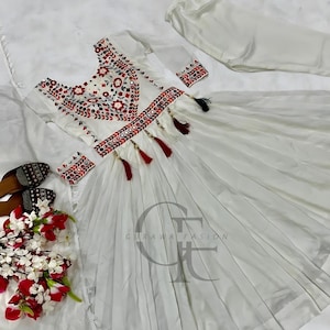 Designer  new Offwhite Georgette Embroidered With Sequence Work Salwar kameez with Dupatta, Wedding Sharara, PartyWear Dress, Ethnic Suit