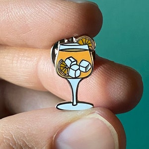 Aperol Spritz Pin, Enamel Pin, Aperol Spritz, Cocktail Patch, Cocktail, Gift, Flair, Backpack