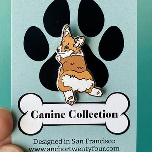 Corgi Pin, Corgi, Corgi Sploot, Sploot, Corgi Butt, Corgi Emaille Pin, Hond Emaille Pin, Emaille Pin, Hond, Hondengezicht, Puppy, Accessoire, Cadeau