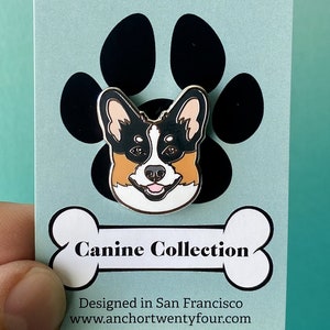 Corgi, Corgi Pin, Corgi Emaille Pin, Dog Pin, Emaille Pin, Pin, Dog Face, Hond, Accessoire, Verjaardagscadeau, Cadeau