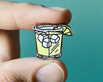 Margarita Enamel Pin, Margarita Pin, Enamel Pin, Cocktail Pin, Cocktail, Margarita, Bartender, Gift