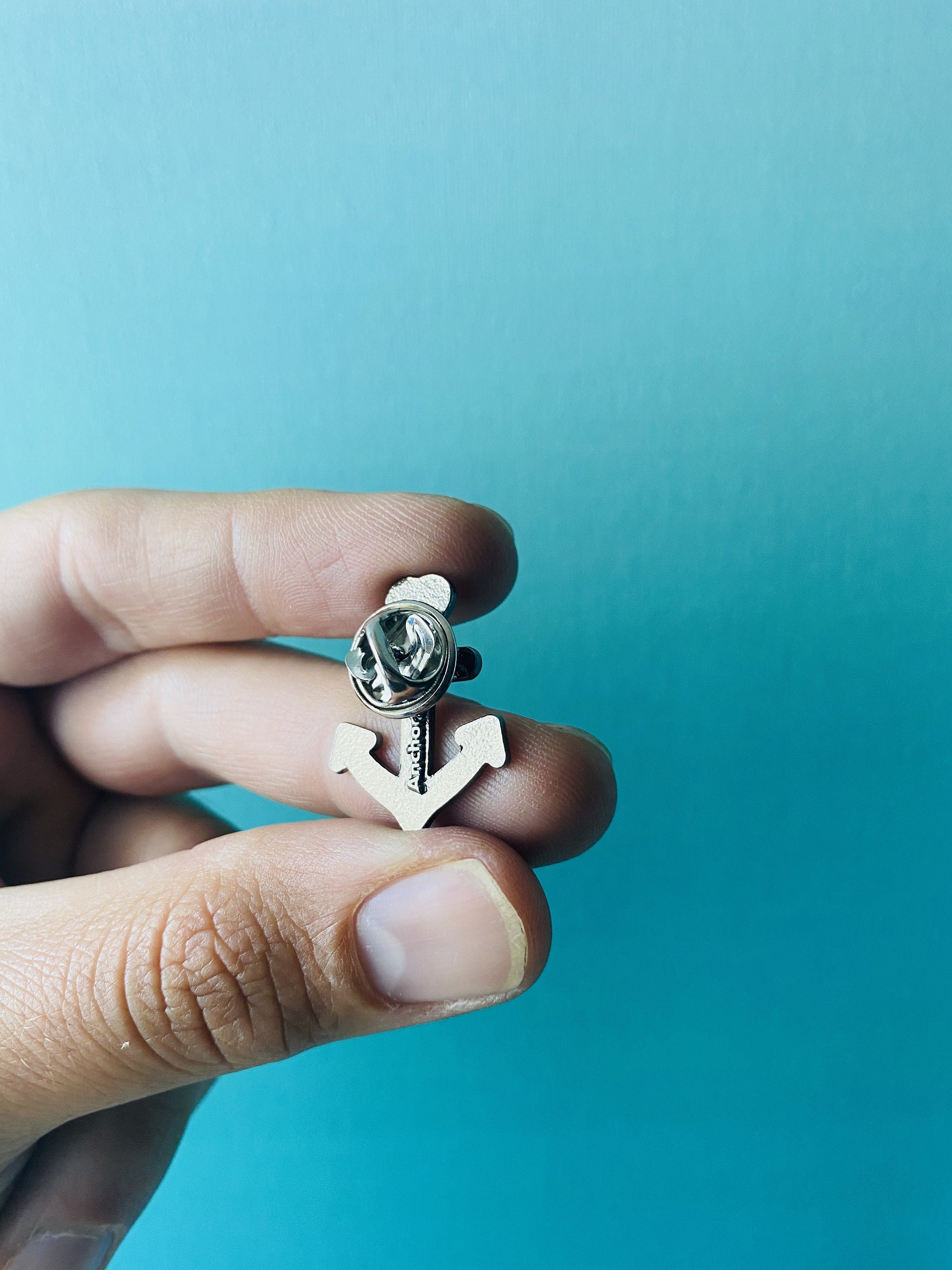 Anchor Enamel Pin Anchor Pin Nautical Pin Nautical Enamel Etsy