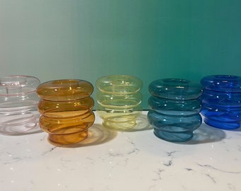Beautiful Glass Candlestick Holder and Vase