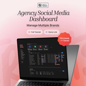 Agency Social Media Dashboard | Manage Multiple Brands in Notion
