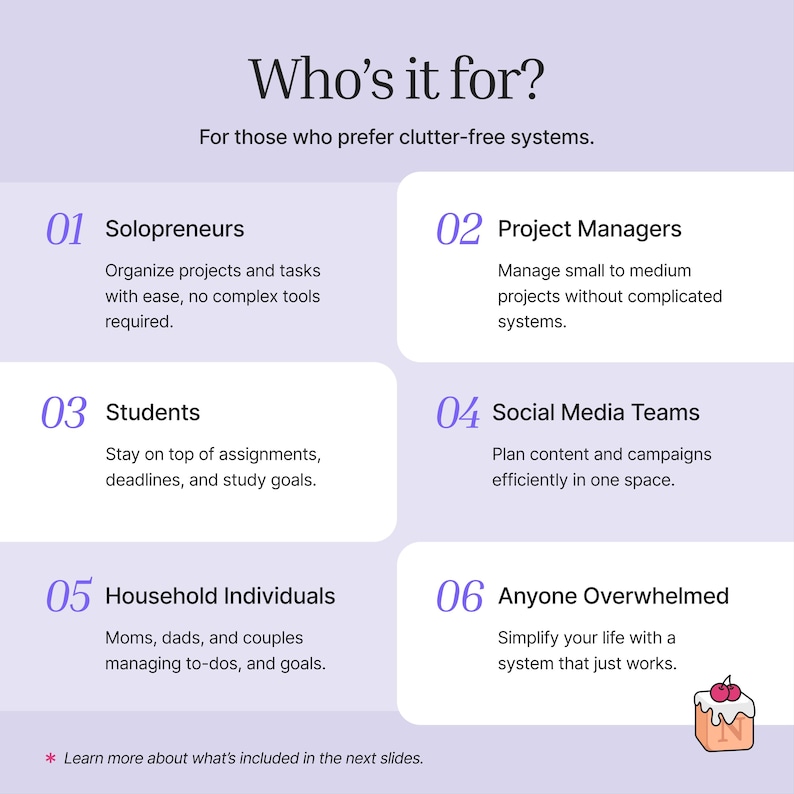 This easy to use Task Manager is for Solopreneurs, Project Managers, Students, Social Media Teams, Household Individuals or Anyone Overwhelmed