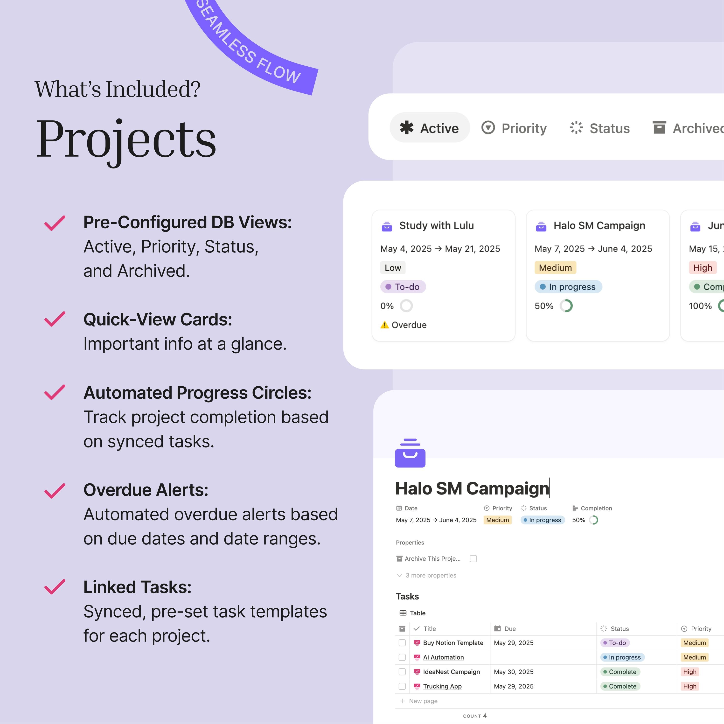 Notion Task Manager Template | Task & Project Management System for ...
