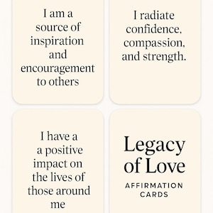 Self-Love Affirmation Cards-Printable Deck for Women 30 digital cards+ Box Designs Legacy of Love Prints
