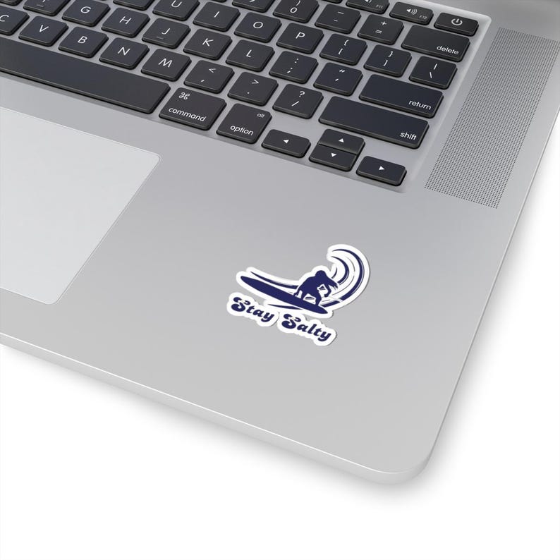 Stay Salty Surf Kiss-Cut Stickers | Ocean Vibes, Surfing Stickers, Beach Decor, Surf Enthusiast Gifts, Summer Essentials image 5