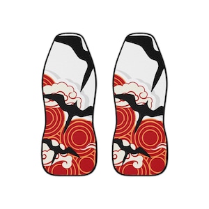 Elegantes fundas para asientos de coche de inspiración hawaiana y japonesa: diseño artístico moderno para interiores de coches, accesorios para automóviles, decoración del hogar y un regalo único.