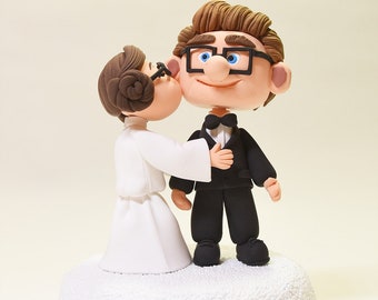 UP Star Wars theme wedding cake topper